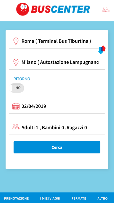 App BusCenter • BusCenter: Viaggi in Bus in Italia - Prenota viaggi low ...