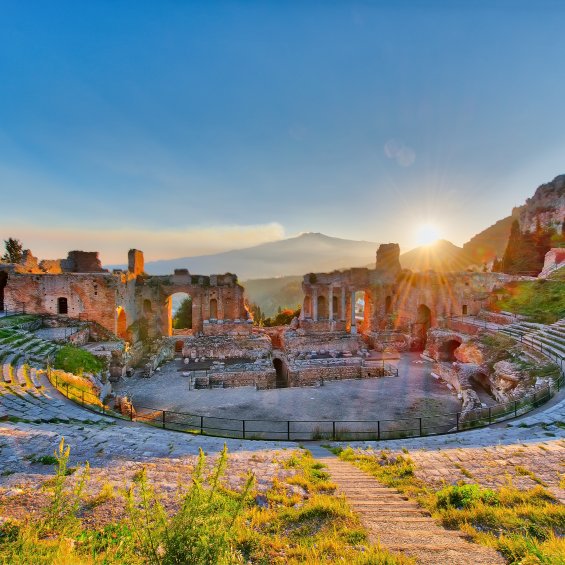 Teatro di Taormina, Messina, Sicilia, Italia