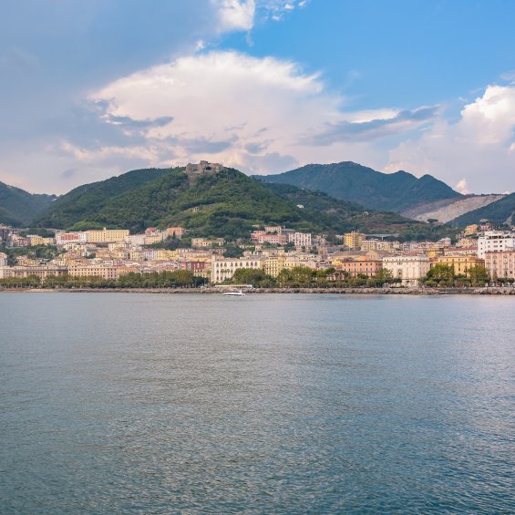 Vista di Salerno, Campania, Italia